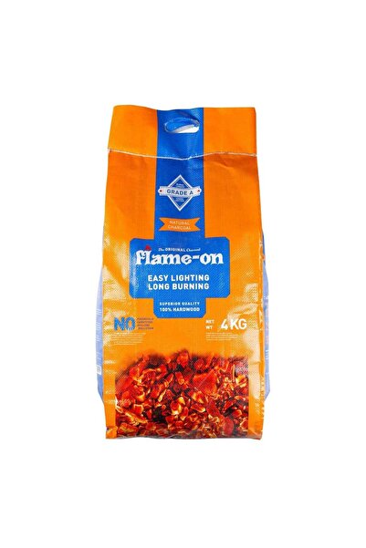 Flame On فحم خشب صلب سريع الاشتعال 4 كجم