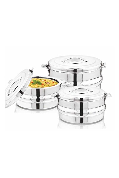 Chefline Stainless Steel Casserole, 3 pcs