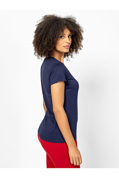Heavy Tools Tricou de damă MALLYL cu mânecă scurtă, albastru închis, M