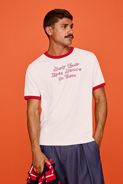 Bershka Kısa kollu kontrast tişört
