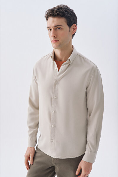 Mudo قميص بأكمام طويلة وقصة عادية