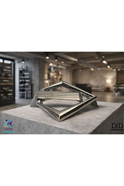DEMONTE DECOR MİLAN SARKAÇ ÜÇGEN DOLAP,ÇEKMECE,MOBİLYA KULBU (ADET FİYATI) GÜMÜŞ