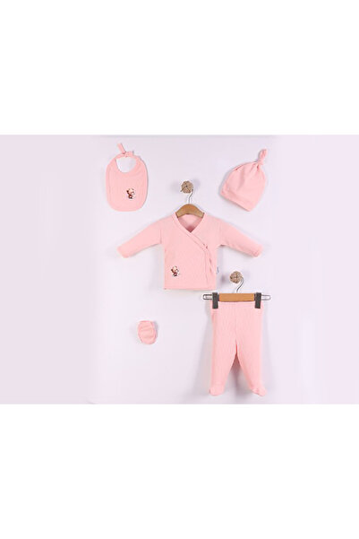 Rise Raba Teddy Bear Printed 5-Piece Unisex Hospital Release Bodysuit Set