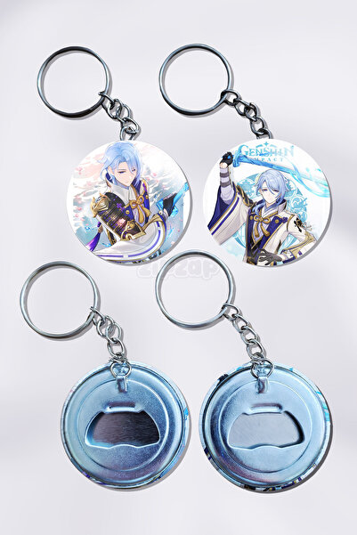 ZipZap Ayato Genshin Impact Διακοσμητικό Μπρελόκ για Τσάντα (2 ΤΕΜ)