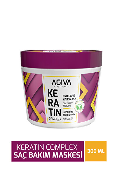 Agiva Care&Beauty Besleyici Onarıcı Keratin İçerikli Saç Bakım Maskesi-300ML