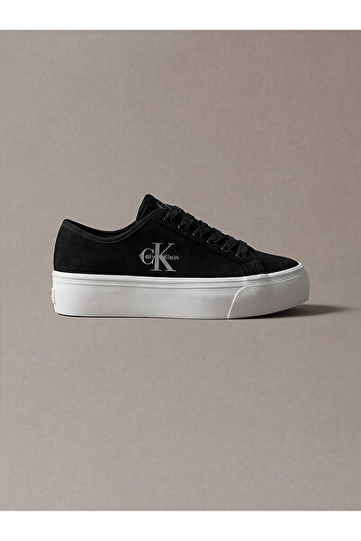 Calvin Klein Kadın Vulc Platform Detaylı Laceup Deri Sneaker