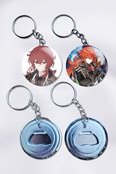 ZipZap Diluc Genshin Impact Διακοσμητικό Μπρελόκ για Τσάντα (2 ΤΕΜ)