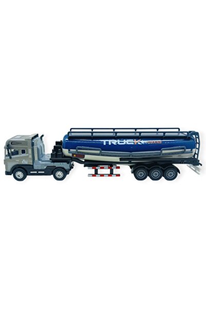 Vardem Metal Tır 1:24 - Sesli Işıklı Tanker Tır 39 cm - Gri Kafa
