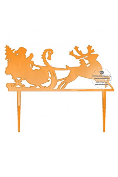 Decoratiuni Dulci Διακοσμητικό τούρτας Μος Κράτσιουν πε σάνιε - Πορτοκαλί