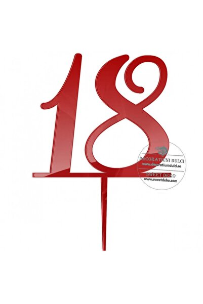 Decoratiuni Dulci Τοπέρ τορτ Ματζάρατ, 18 κυματιστά - Ρόζου