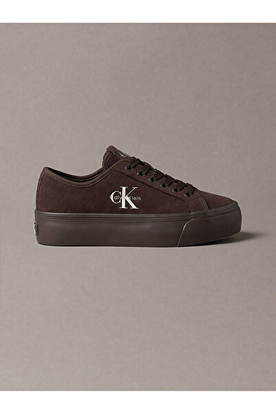 Calvin Klein Kadın Vulc Platform Detaylı Laceup Deri Sneaker