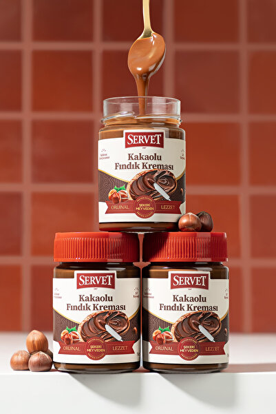 Servet Kakaolu Fındık Kreması 315g 3'lü Paket