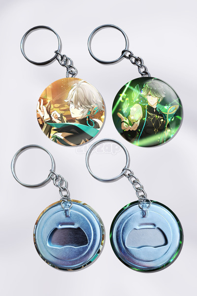 ZipZap Alhaitham Genshin Impact Διακοσμητικό Μπρελόκ για Τσάντα (2 ΤΕΜ)