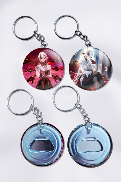 ZipZap Διακοσμητικό Μπρελόκ Τσάντας Arlecchino Genshin Impact (2 ΤΕΜ)