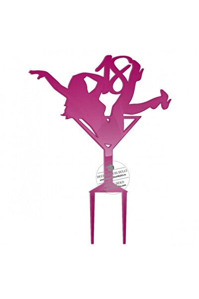 Decoratiuni Dulci Διακοσμητικό πλεξιγκλάς για ποτήρι Μαρτίνι - Μπλε "