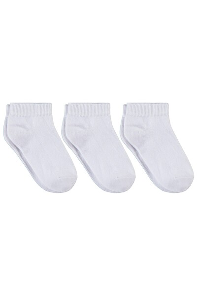 Civil Boys Λευκές κάλτσες-μποτάκια για αγόρια 3-11 ετών, 3 τεμαχίων - Τυπικές