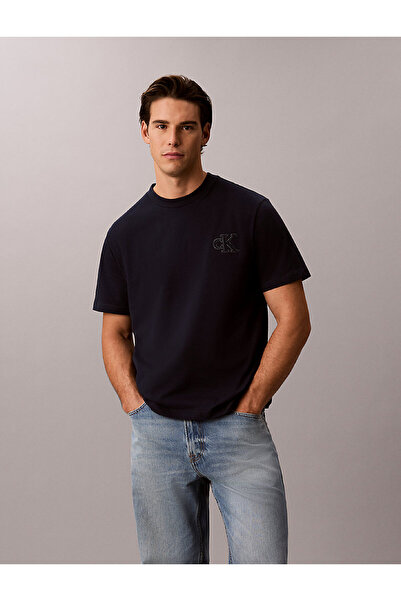 Calvin Klein Erkek 30s Jersey Easy Monogram Detaylı T-shirt