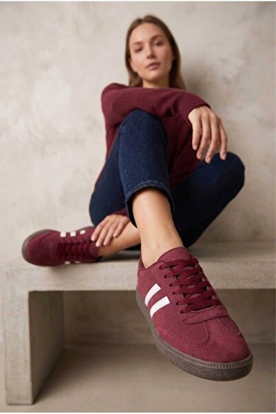 HİGHRUN Women's Striped Sneaker