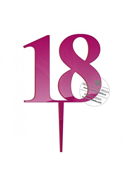 Decoratiuni Dulci Τόπερ τορτ Ματζάρατ, 18 κλάσικ - Ματζέντα