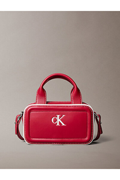 Calvin Klein Kadın Kontrast CK Mini Bauletto Omuz Çantası