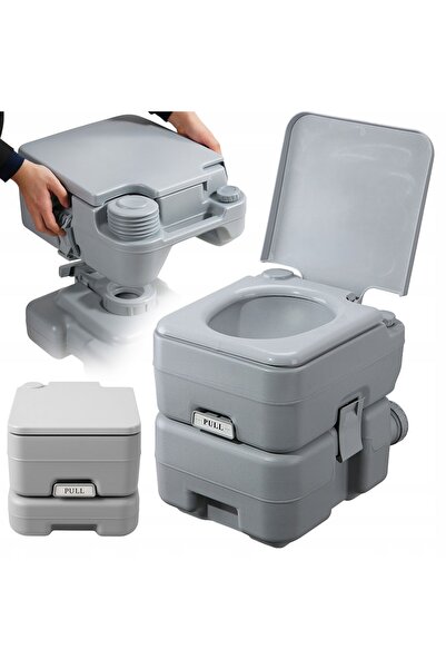 zola Φορητή τουαλέτα κάμπινγκ με σύστημα έκπλυσης, 12 λίτρα, αντοχή βάρους 20...