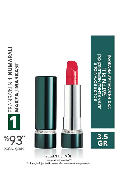 Yves Rocher Vegan Satin Lipstick Intensely Pigmented Moisturizing Long-Lastin...