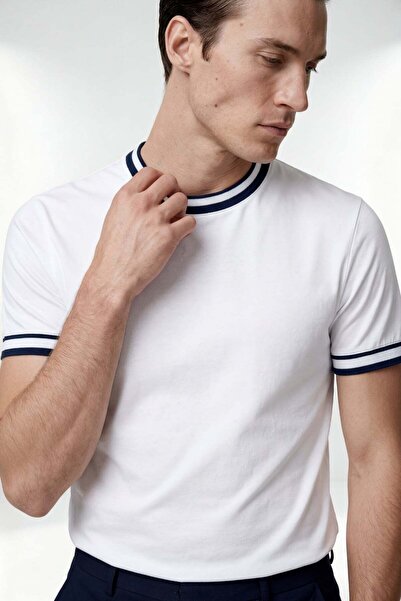 HAKKE Ανδρικό T-Shirt Premium με Υφή Pike, Oversize