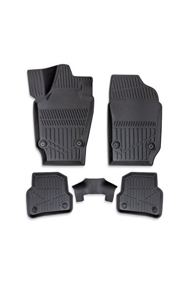 CED AUTO TRADE Σετ λαστιχένιων πατακιών αυτοκινήτου VW Polo 2002-2009, σε σχή...