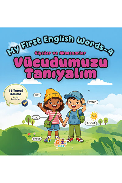 Giz Kitap My First English Words-4 (Vücudumuzu Tanıyalım)