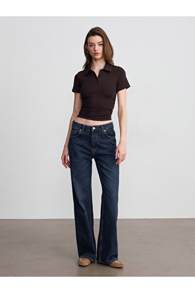 Dilvin 32614 Πόλο Γιακάς Τύπου Πόλο - Σκούρο Καφέ