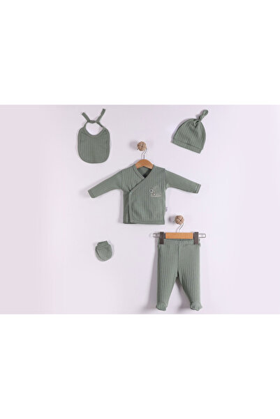 Rise Raba Dino Printed 5-Piece Unisex Hospital Outfit Set