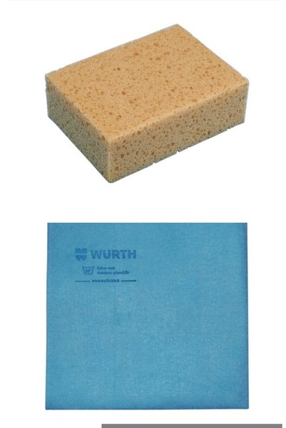 Würth Oto Yıkama Süngeri + Sentetik Güderi Bez