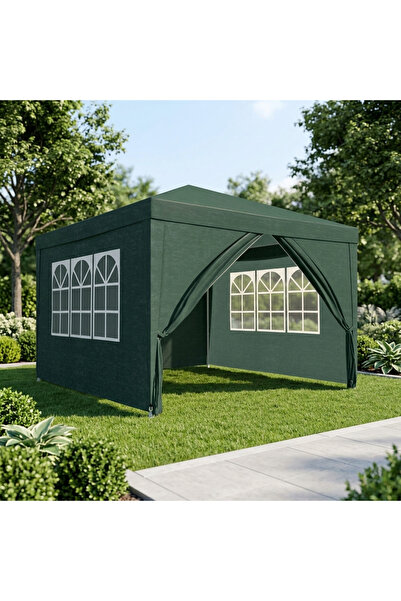 zola Κιόσκι κήπου, αποσπώμενα τοιχώματα, 3x3x2.5 μ., 2 παράθυρα, ατσάλινος σκ...