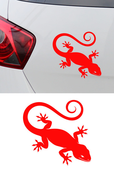 New Jargon Lizard Silhouette Sticker - Car Sticker - Motorcycle Helmet Sticke...