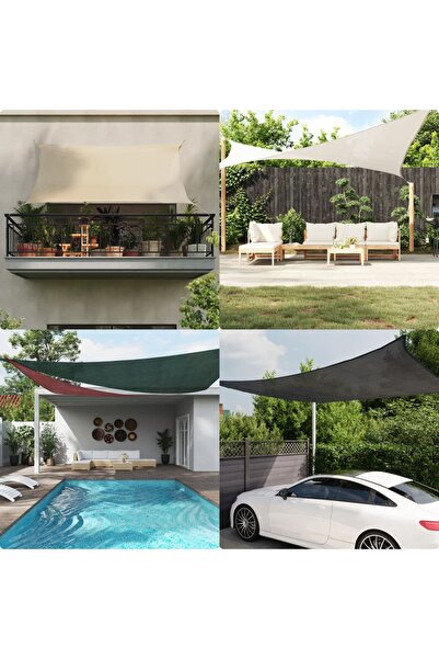 vidaxl Πανί Σκίασης Ανθρακί 2 x 3 μ. από HDPE 160 γρ./μ²