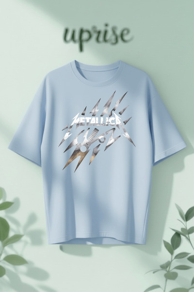 Vordevia Μπλουζάκι Oversize από βαμβάκι με στάμπα Metallica