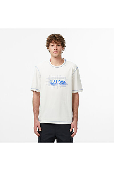 Hugo Boss Hugo Nothal Erkek Beyaz T-Shirt