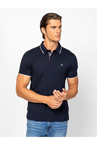 Heavy Tools Tricou polo pentru bărbați DARK BLUE DIMES, mărimea M