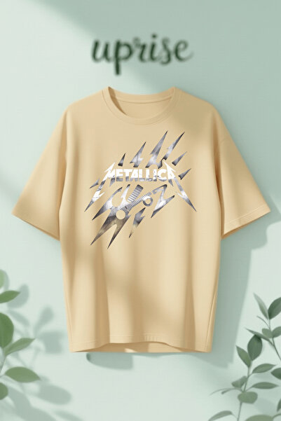 Vordevia Μπλουζάκι Oversize από βαμβάκι με στάμπα Metallica