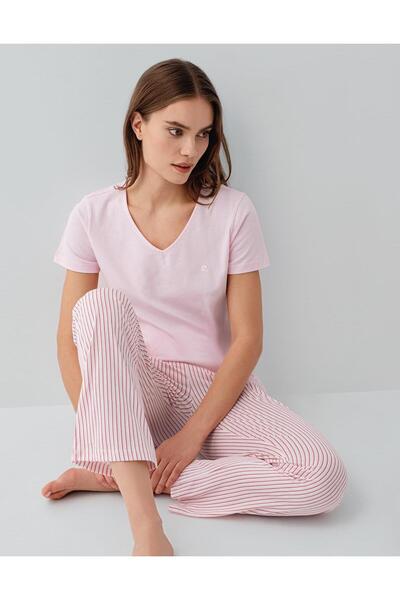 Pierre Cardin Γυναικείο καλοκαιρινό σετ πιτζάμες - με λαιμόκοψη V, κοντομάνικ...