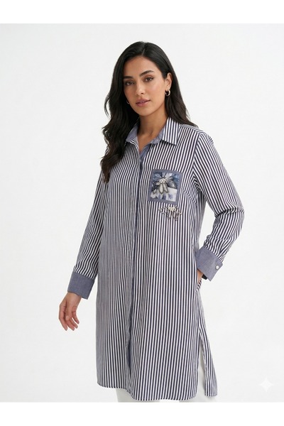 centilmen Femina Striped Pocket Printed Tunic 64460