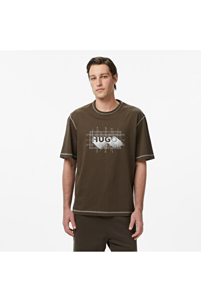 Hugo Boss Hugo Nothal Erkek Kahverengi T-Shirt