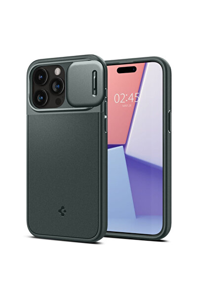 Spigen Οπτική Θωράκιση MagSafe, πράσινο του αβύσσου - iPhone 15 Pro Max