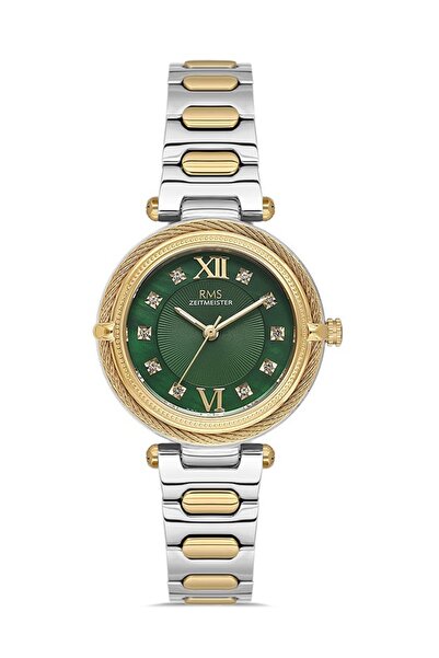 RMS Zeitmeister Rms.1.Ag2135.49 Crystal Glass 5 Atm Water Resistant Metallic-...