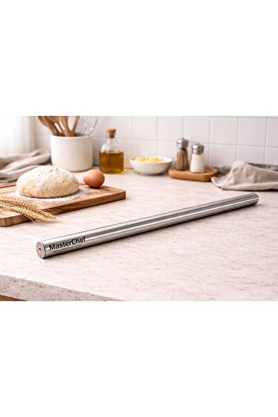 LEYA HOME Paslanmaz Alüminyum Masterchef Metal Oklava -76cm