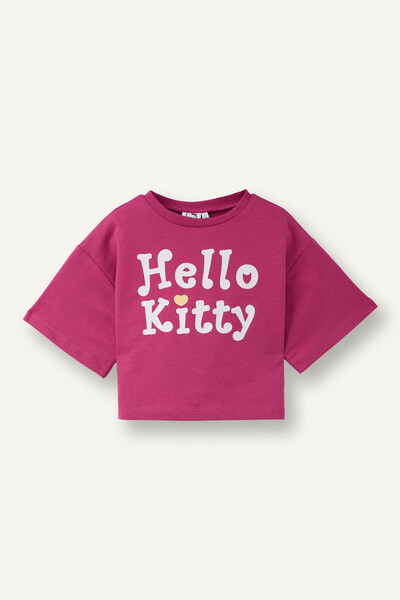 DeFacto Tricou supradimensionat Hello Kitty 100% bumbac pentru fetiță H0674A5...