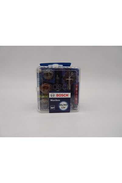 Bosch Set becuri halogen H1/H7 Maxibox pentru faruri și lămpi auto, 12 V