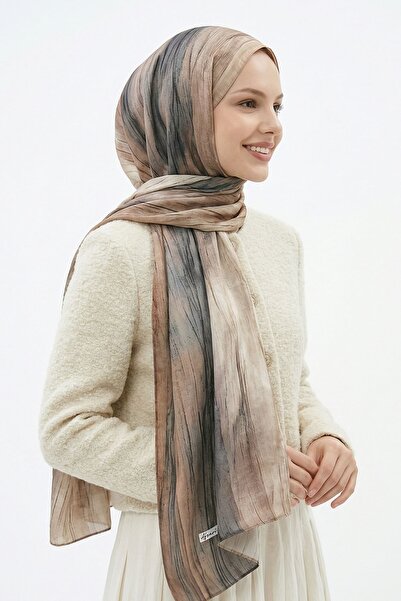 InStyle Gradient Pattern Brown Soft Cotton Shawl
