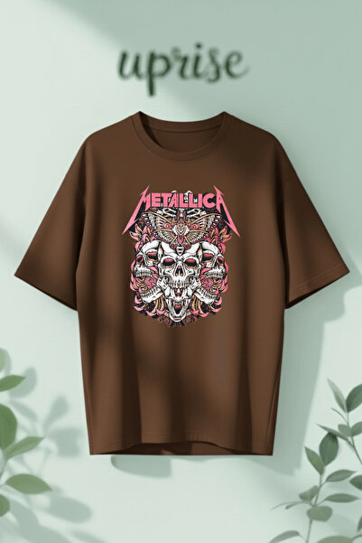 Vordevia Μπλουζάκι Oversize από βαμβάκι με στάμπα Metallica