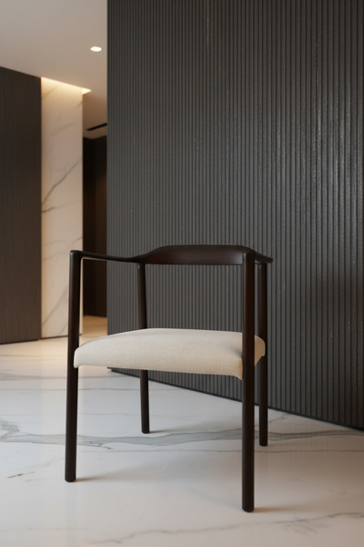 Muzzi Virtue Sandalye 64x56x76 cm – Ahşap Kolçaklı Modern İç Mekan Yemek Sand...